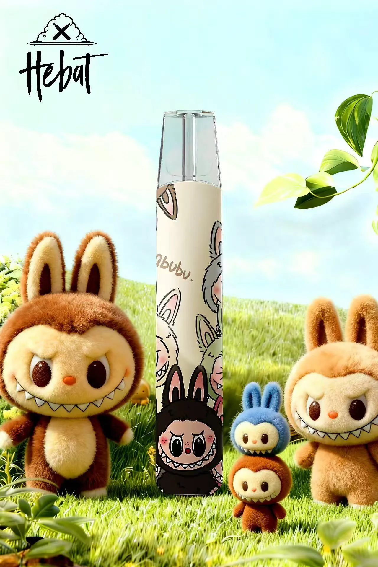 🔥HEBAT喜貝 卡通聯名款 通用一代主機🔥LABUBU 拉布布・蠟筆小新・皮卡丘・東京潮流・小哪吒 電子煙菸桿|適配 SP2S,Ilia,Lana 等一代小菸煙彈