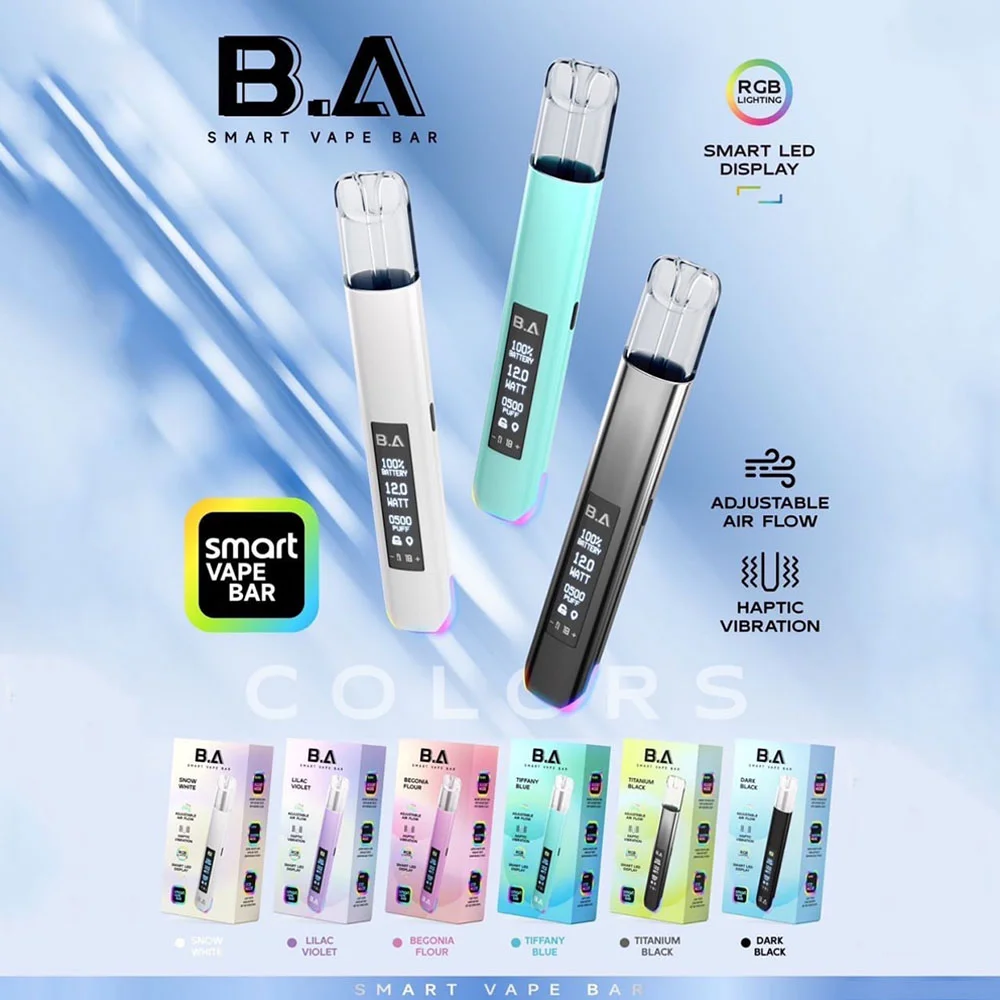 【台灣現貨】B.A主機 Smart Vape Bar BA一代主機 顯示屏煙桿